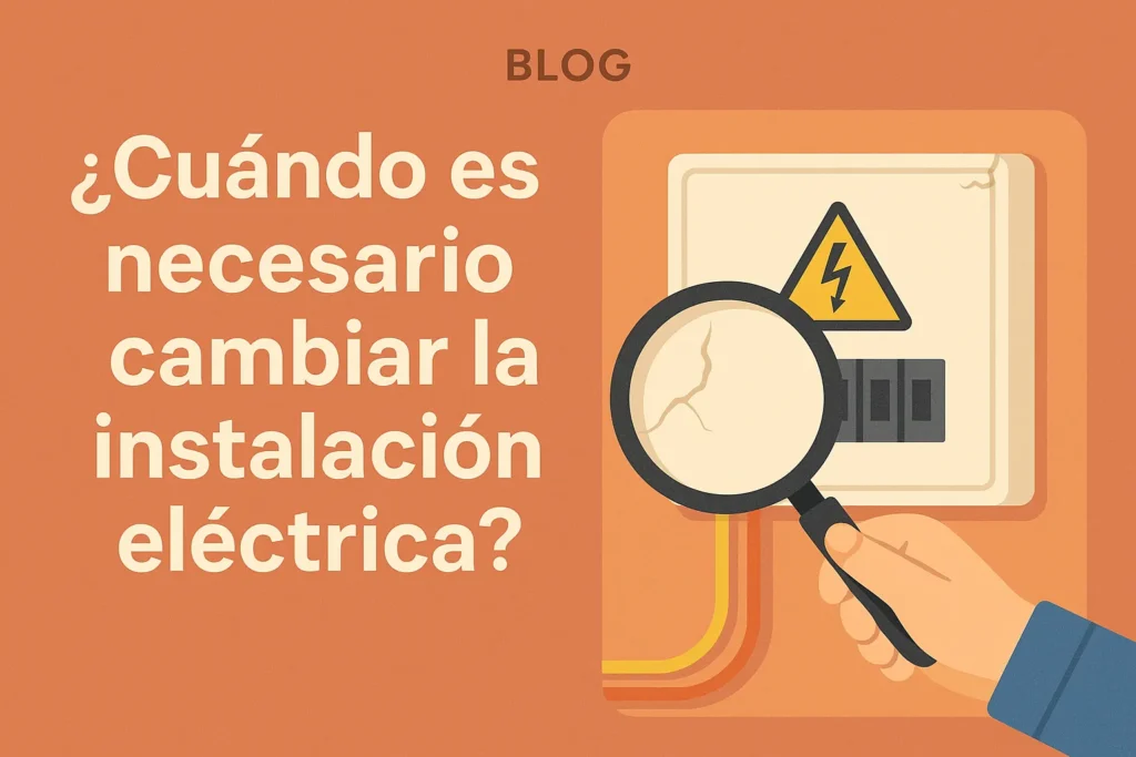 ¿Cuándo es necesario cambiar la instalación eléctrica?