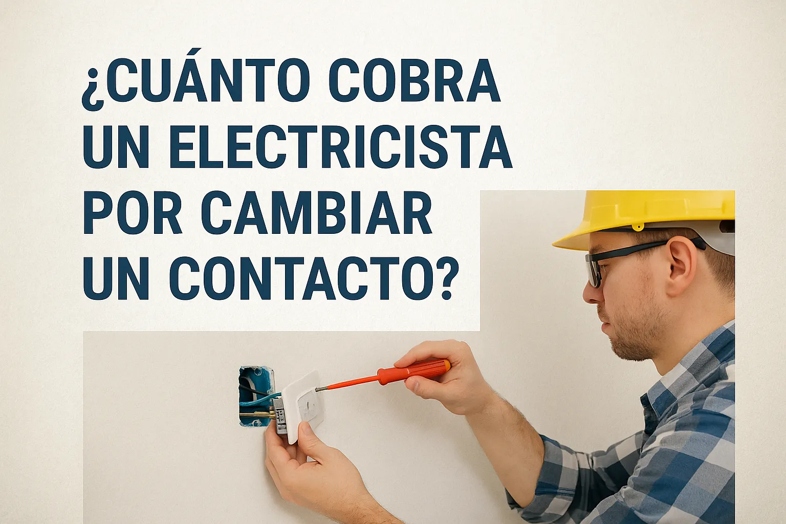 ¿Cuánto cobra un electricista por cambiar un contacto?