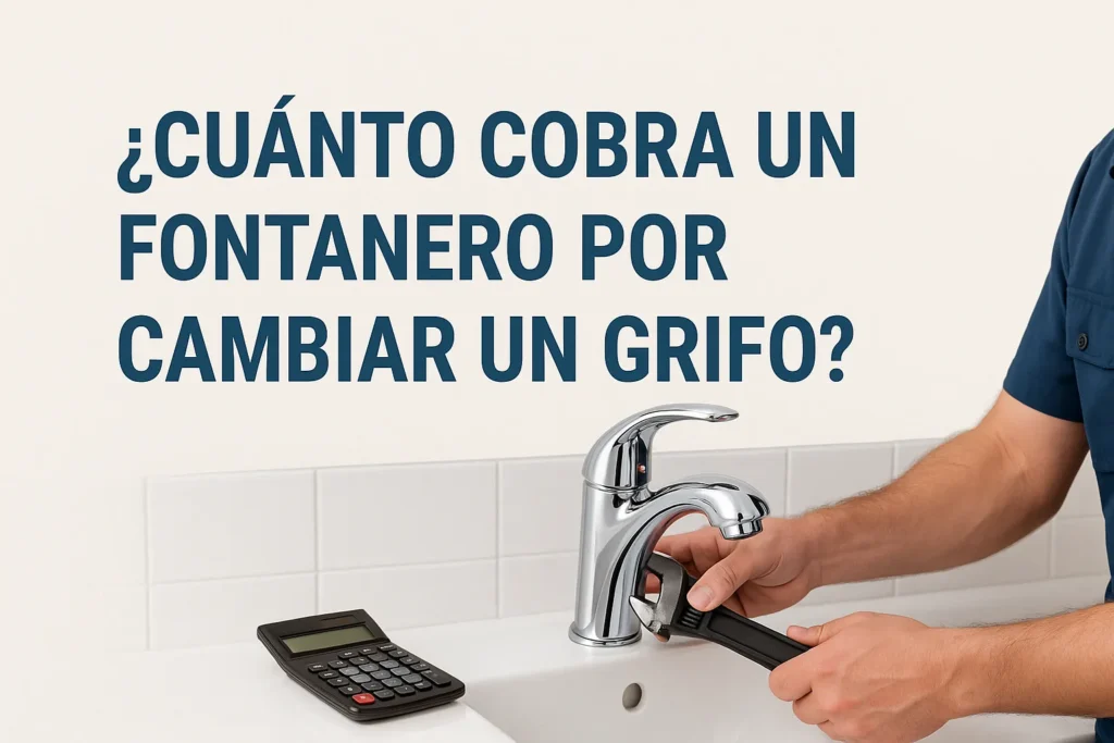 ¿Cuánto cobra un fontanero por cambiar un grifo?